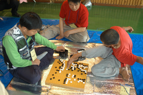 невозможно использовать руки, Чемпионат Кореи по игре Бадук (игре го) среди инвалидов 2006 года